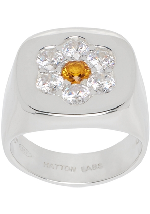 Hatton Labs Silver Daisy Signet Ring