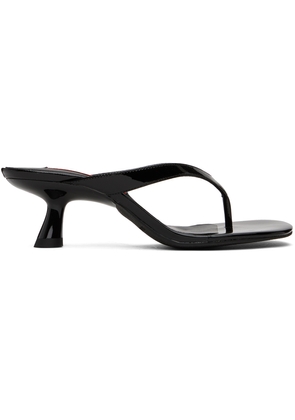 SIMONMILLER Black Beep Thong Heeled Sandals