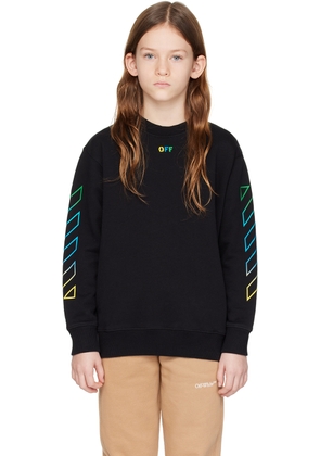 Off-White Kids Black Arrow Rainbow Sweatshirt