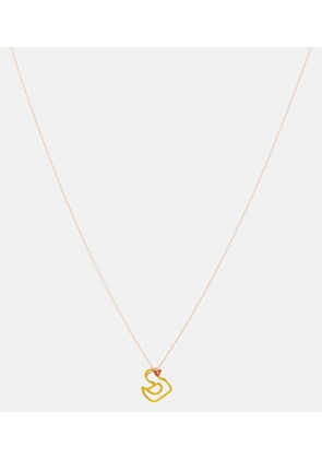 Aliita Patito 9kt gold necklace with enamel