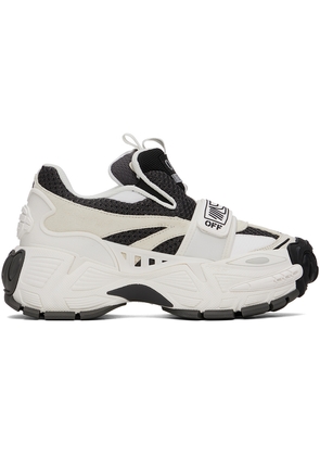 Off-White White & Black Glove Slip On Sneakers