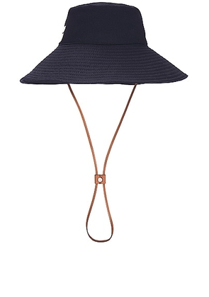 Miu Miu Adjustable Sun Hat in Blu & Bianco - Navy. Size L (also in ).