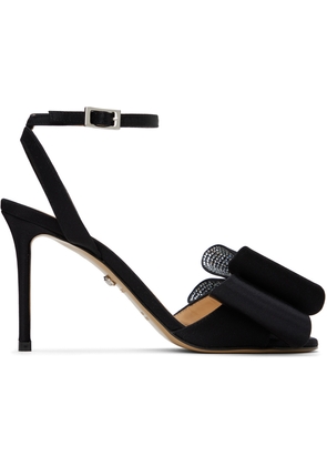 MACH & MACH Black 'Le Cadeau' 95 Heeled Sandals