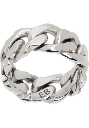 Emanuele Bicocchi Silver Large Chain Ring