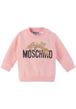 Moschino Baby Pink Teddy Sweatshirt