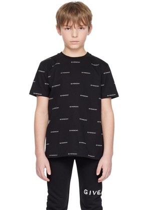 Givenchy Kids Black Printed T-Shirt