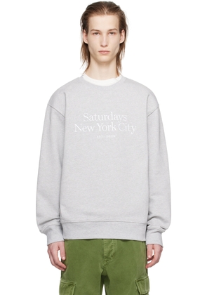 Saturdays NYC Gray Bowery Miller Sweatshirt