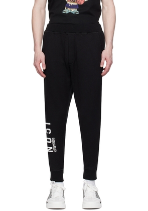 Dsquared2 Black 'Icon' Ski Sweatpants