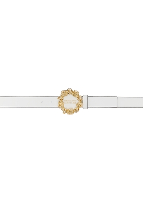 Versace Jeans Couture White Round Belt