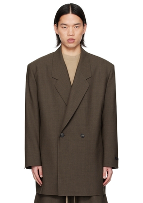 Fear of God Brown Double-Breasted Blazer