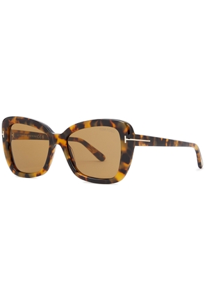 Tom Ford - Cat-eye Sunglasses Maeva, Brown, Graduated Lenses, 100% UV Protection