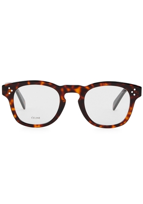 Celine - Round-frame Optical Glasses, Glasses, Brown, Can be Fitted With Prescription Lenses, Designer-stamped Arms