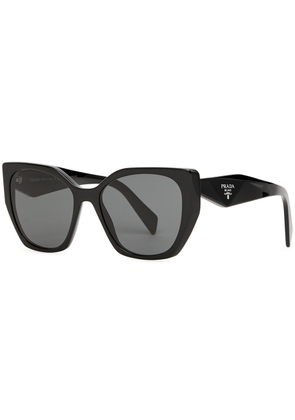 Prada - Hexagon-frame Sunglasses Designer-engraved Lenses, Designer-stamped Temples, 100% UV Protection - Black