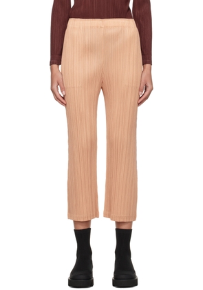 PLEATS PLEASE ISSEY MIYAKE Beige Monthly Colors October Trousers