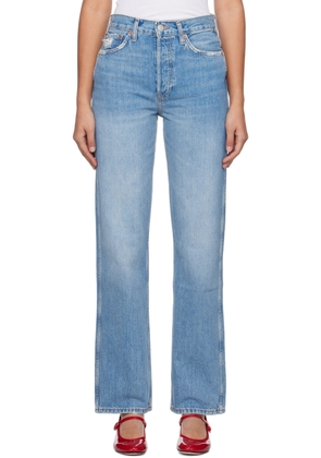 Re/Done Blue High-Rise Jeans