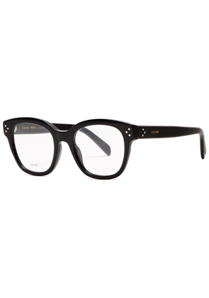 Celine - Square-frame Optical Glasses, Glasses, Black, Can be Fitted With Prescription Lenses, Designer-engraved arm