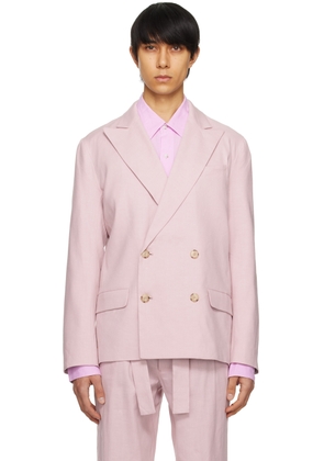 COMMAS Pink Double-Breasted Blazer
