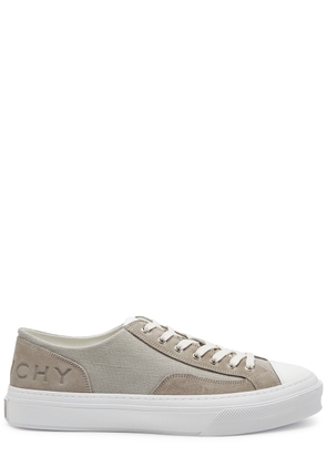 Givenchy City Panelled Canvas Sneakers - Grey - 45 (IT45 / UK11)