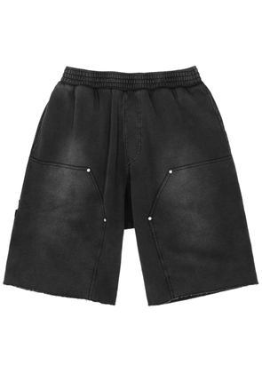 Givenchy Carpenter Faded Cotton Shorts - Black - L
