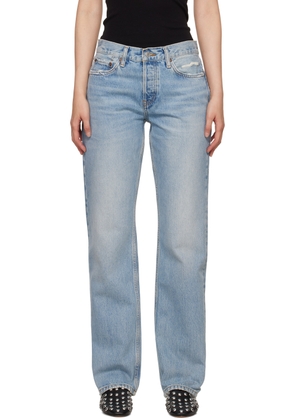 Re/Done Blue Easy Straight Jeans