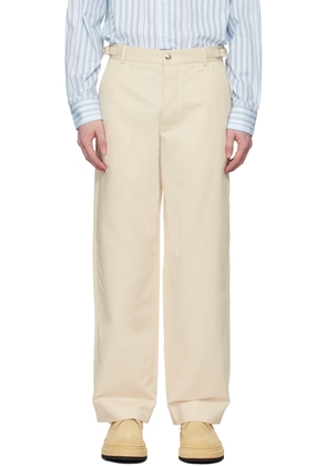 JACQUEMUS Off-White Les Classiques 'Le pantalon Jean' Trousers