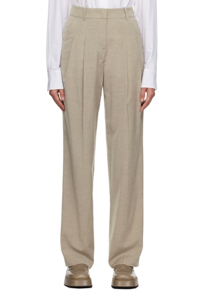 The Frankie Shop Taupe Gelso Trousers