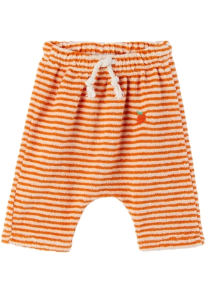Bobo Choses Baby Orange Striped Lounge Pants