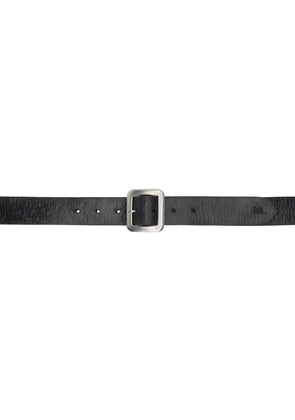 RRL Black Leather Belt