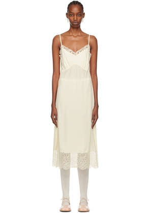 Simone Rocha Off-White Slip Midi Dress