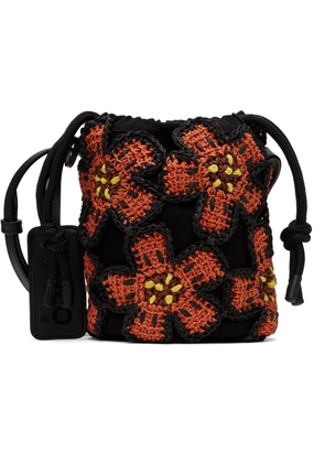 Kenzo Black Kenzo Paris Boke Flower Crochet Bag