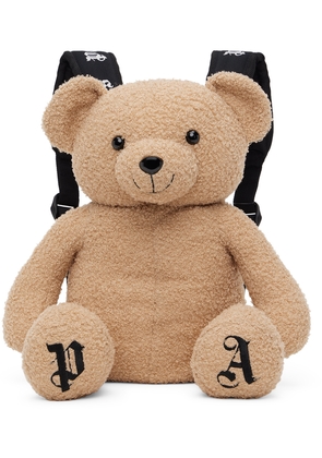 Palm Angels Kids Brown Teddy Bear Backpack