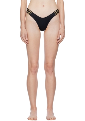 Versace Underwear Black Greca Bikini Bottoms