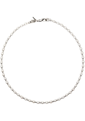 Emanuele Bicocchi White & Silver Pearl Spacers Necklace