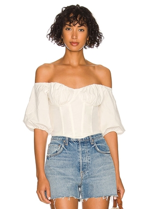 ASTR the Label Brixton Top in White. Size XS.