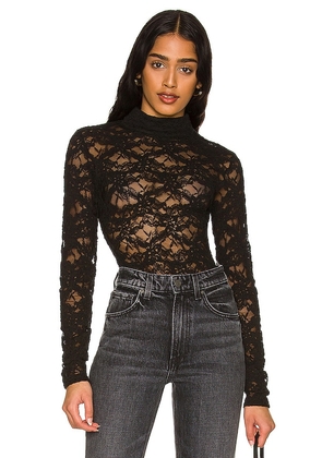Bardot Vezza Lace Bodysuit in Black. Size 2.