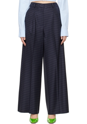 JW Anderson Navy Side Panel Trousers