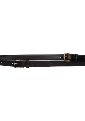 Magliano SSENSE Exclusive Black & Brown Double Belt