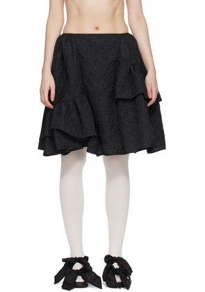 Cecilie Bahnsen Black Vanilla Miniskirt