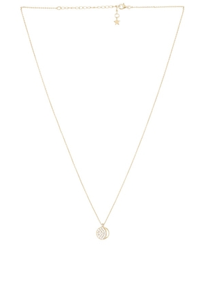 Five and Two Celine Necklace in Metallic Gold.