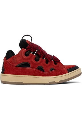 Lanvin Red Curb Sneakers