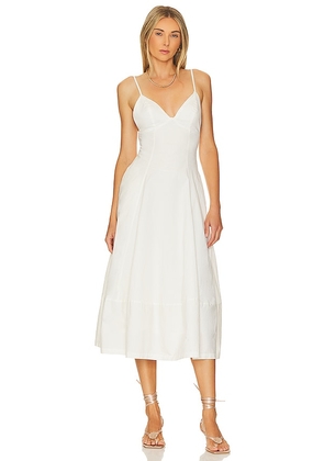 Free People Finer Things Midi Dress in Ivory. Size XL.