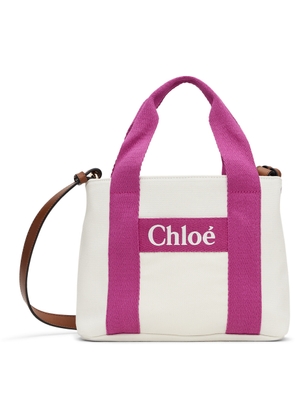 Chloé Kids Off-White & Pink Printed Bag