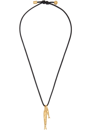Alighieri Black & Gold 'The Gone Fishing' Necklace