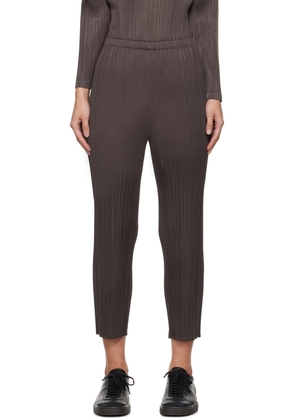 PLEATS PLEASE ISSEY MIYAKE Gray Monthly Colors January Trousers