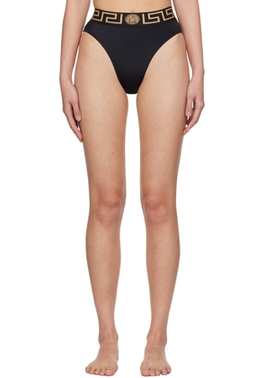 Versace Underwear Black Greca Border Bikini Bottoms