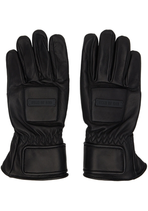 Fear of God Black Leather Driver Gloves