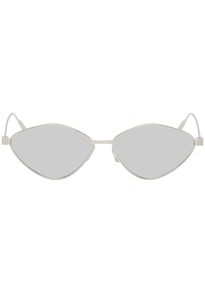 Givenchy Silver Oval Sunglasses