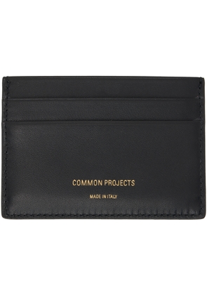 Common Projects Black Stamp Card Holder