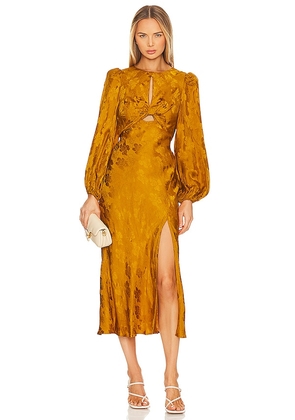 ASTR the Label Suzy Dress in Mustard. Size S.