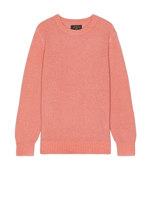 Beams Plus Crew Cashmere Sweater in Pink. Size L, S, XL/1X.